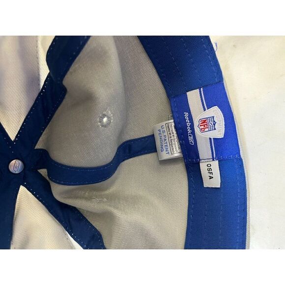 NFL Reebok Colts On Field OSFA Flex Fit Cap NWOT Unworn Vintage Reebok - Picture 5 of 6